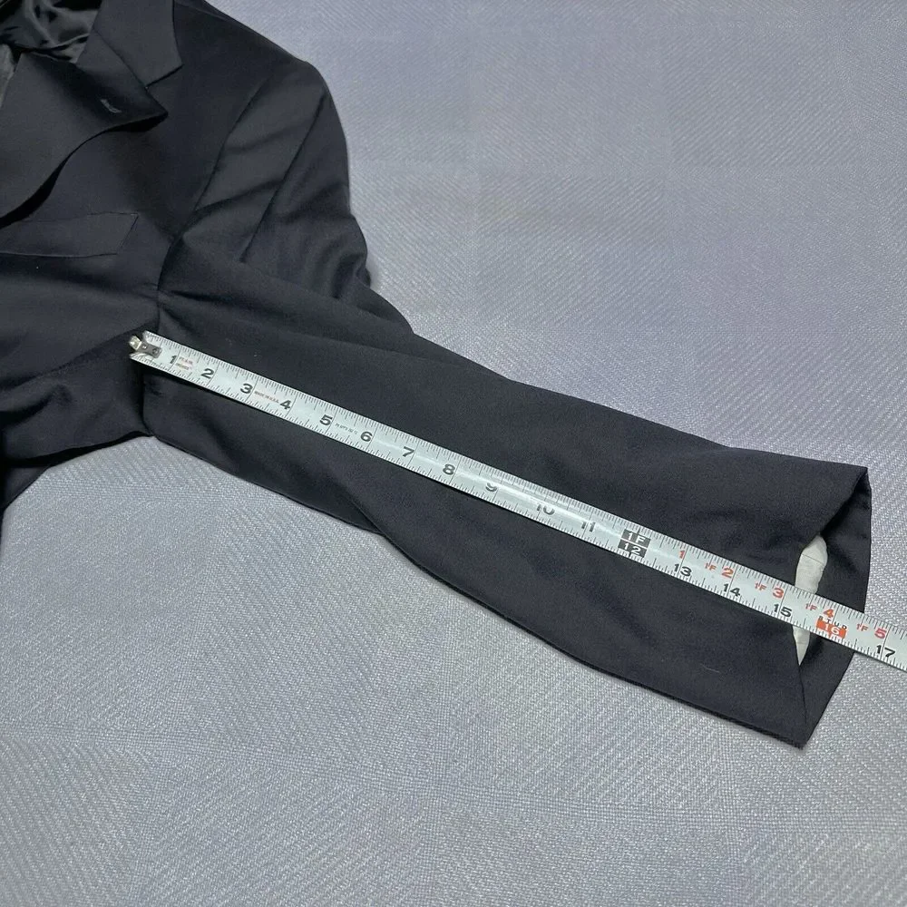 Joseph Abboud Loro Piano Wool‎ Dark Navy Two Button Blazer Jacket Men's Size 48R - Picture 16 of 16